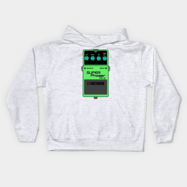 Boss PH-2 Super Phaser Guitar Effect Pedal Kids Hoodie by conform